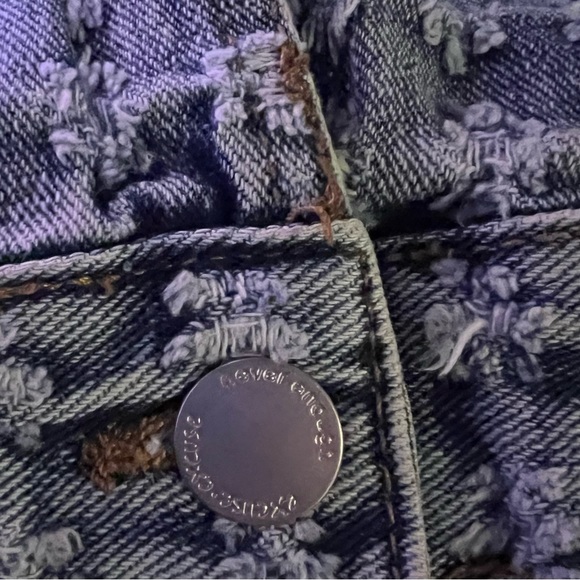 Excuse denim jacket distressed size M NWT - Picture 6 of 11